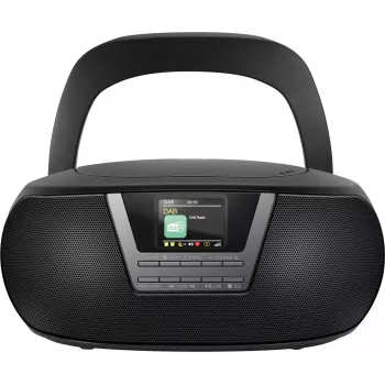 Cadena musical SENCOR SPT6200DB con CD/MP3, USB, Bluetooth 5.3 y sintonizador DAB+, 3W RMS, pantalla TFT de 1,77