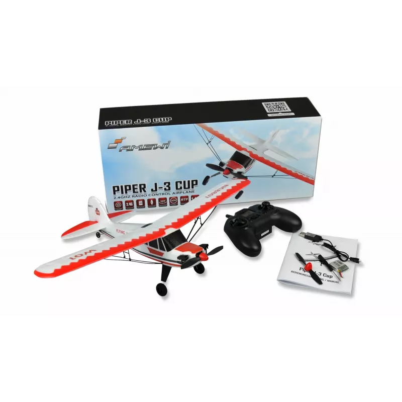 Amewi Piper J-3 CUP motor eléctrico 500 mAh 60 g