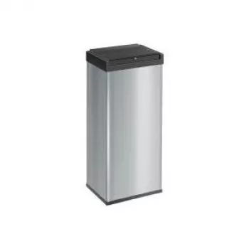 Papelera Hailo BIG BOX 60L SIL 6460-312, capacidad 60 L, plata