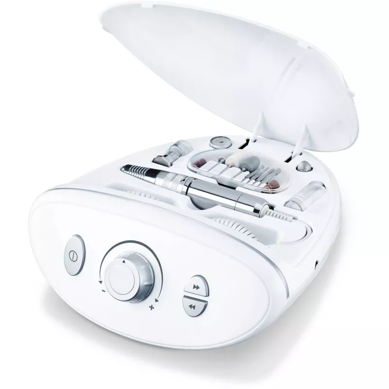 Set de manicura y pedicura Beurer MP 100 cuidado de uñas – aparato eléctrico de manicura/pedicura, blanco