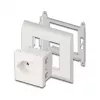 Toma de corriente con toma de tierra DELOCK Easy 45 T13 Suiza 45×45 mm, 250 V / 10 A, blanco