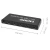 Qoltec 51799 Splitter HDMI activo 4 x HDMI 4K x 2K | 6 Gb/s | 60 Hz