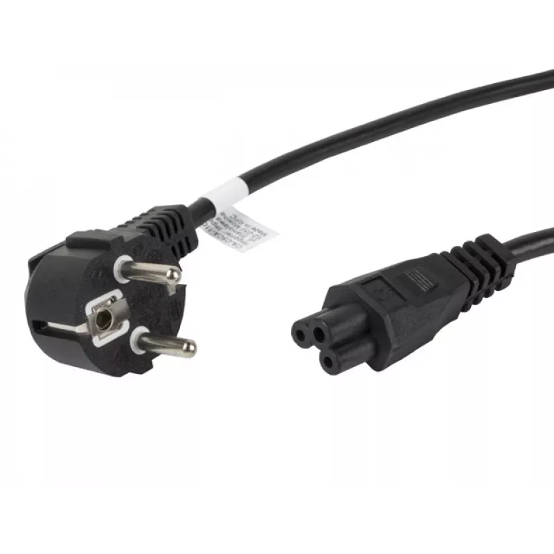 Cable de alimentación Lanberg CA-C5CA-11CC-0018-BK negro 1,8 m CEE7/7 conector hembra C5 (CA-C5CA-11CC-0018-BK)