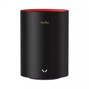 Cudy M3000 pack de 2 dual band (2,4 GHz / 5 GHz) Wi-Fi 6 (802.11ax) negro, rojo 1 interno