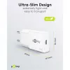 Cargador rápido fino USB-C PD GaN (30 W) (blanco)
