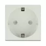 Toma de corriente DELOCK CEE 7/3 (tipo E) blanca, 250 V, 16 A, 4000 W