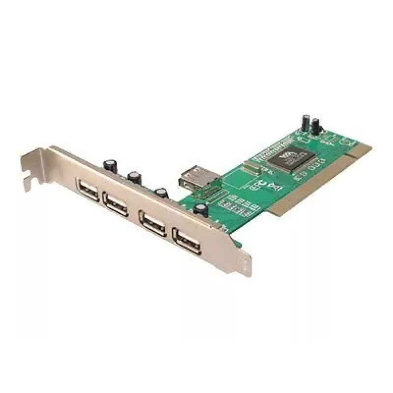 LogiLink PC0028 Tarjeta PCI USB 2.0, 4 puertos externos + 1 interno