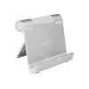 TERRATEC iTab S - Soporte para teléfono móvil / tablet - Aluminio - Plata - Soporte de mesa (219727)