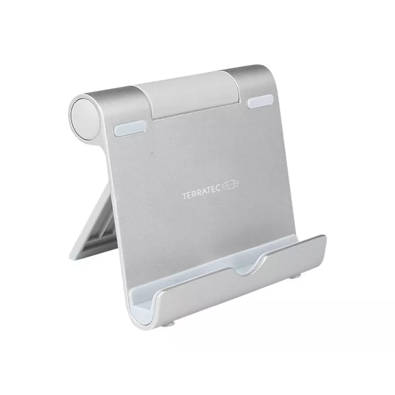 TERRATEC iTab S - Soporte para teléfono móvil / tablet - Aluminio - Plata - Soporte de mesa (219727)