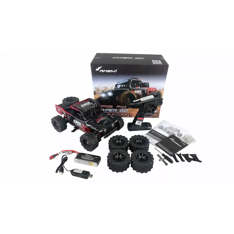 Amewi Hyper Go modelo RC radiocontrol Truggy motor eléctrico 1:14 (22658)