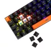 Teclado mecánico Baracuda Dolphin negro distribución US con switches Blue