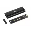 Carcasa SSD IBOX HD-07 para 1x unidad M.2, USB 3.2 Gen 2 (10 Gbit/s), USB-C, negra