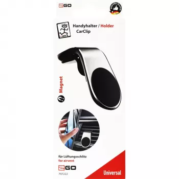 Soporte pasivo 2GO CarClip teléfono móvil/smartphone negro plata