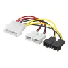 Goobay | Cable de alimentación/adaptador para ventilador de PC; conector de 5,25
