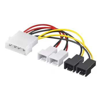 Goobay | Cable de alimentación/adaptador para ventilador de PC; conector de 5,25