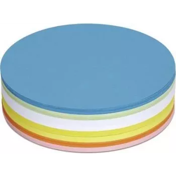Tarjetas de moderación Maul 6395099 círculo Ø 18,5 cm blanco, amarillo, naranja, rojo, verde, azul, 250 unidades (6395099)