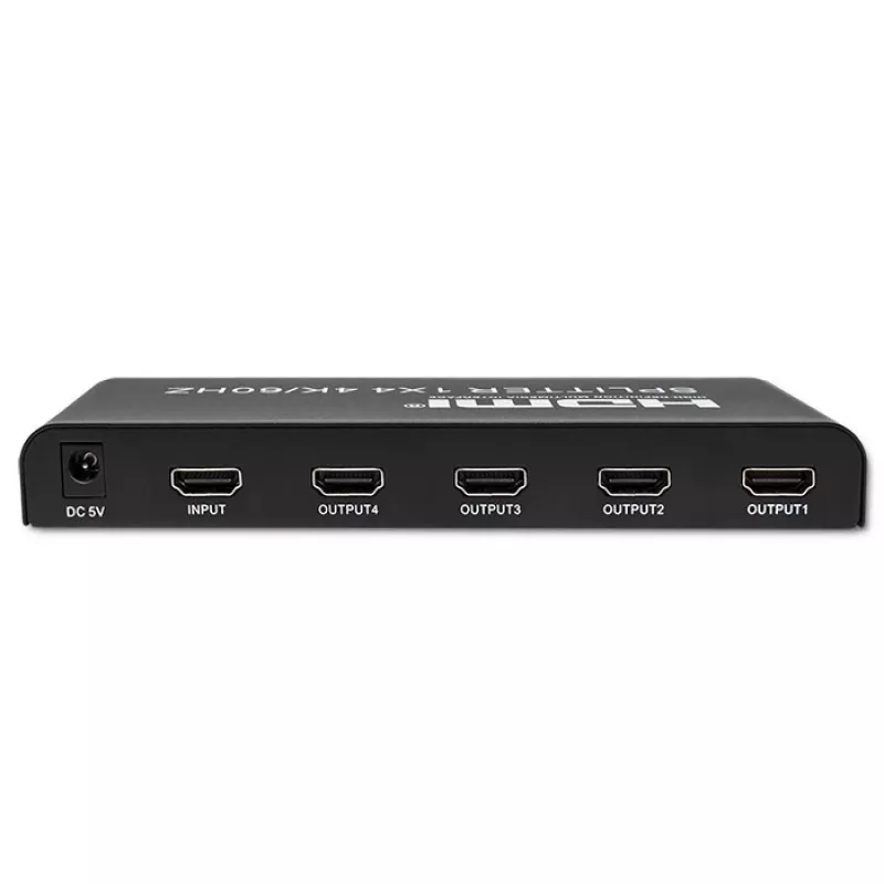 Qoltec 51799 Splitter HDMI activo 4 x HDMI 4K x 2K | 6 Gb/s | 60 Hz
