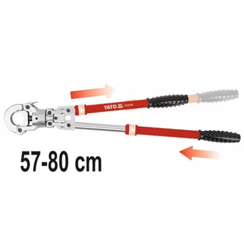 Yato PEX-AL-PEX Tenaza de crimpar manual con set de 8 mordazas