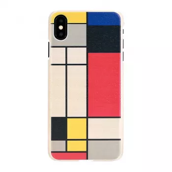 Funda para móvil man and wood para iPhone XS Max — parte trasera de madera, marco blanco