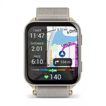 Smartwatch GARMIN Venu X1 — 5,08 cm (2 pulgadas) AMOLED 448×486 px, pantalla táctil, Wi‑Fi, GPS, correa de nailon, 34 g