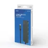 Hub USB SAVIO AK-54 — 4 x USB-A (USB 3.2 Gen 1), host USB-C, negro