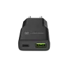 Fuente de alimentación NATEC Ribera NUC-2377 — 1×USB-A, 1×USB-C, salida 3 A