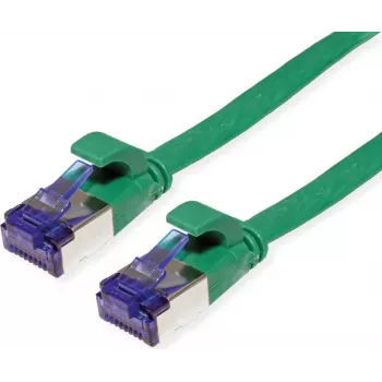 VALUE Cable de red Cat.6A (Clase EA) FTP, extraplano, Verde, 3 m (21.99.2143)