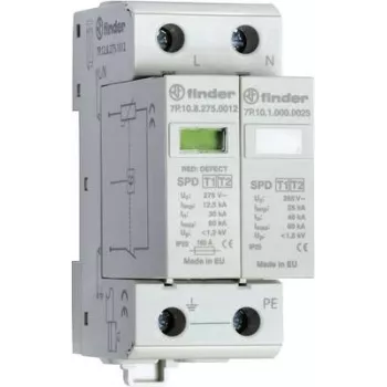 Finder 7P.12.8.275.1012 protector contra sobretensiones tipo 1 serie 7P IP20 (7P.12.8.275.1012)