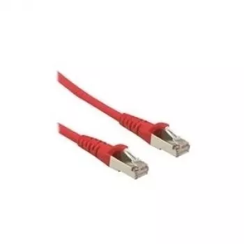 ROLINE - Cable de parcheo - RJ-45 (M) a RJ-45 (M) - 50 cm - SFTP, PiMF - CAT 6a - Rojo (21.15.2810)