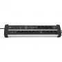 Regleta de enchufes Premium-Protect-Line 14 tomas Duo (negro/plata, 3 metros, protección contra sobretensiones 120.000A, 2x USB)