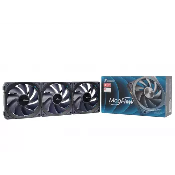 Kit de 1 ventilador Seasonic MagFlow para caja de ordenador 12 cm negro 1 unidad