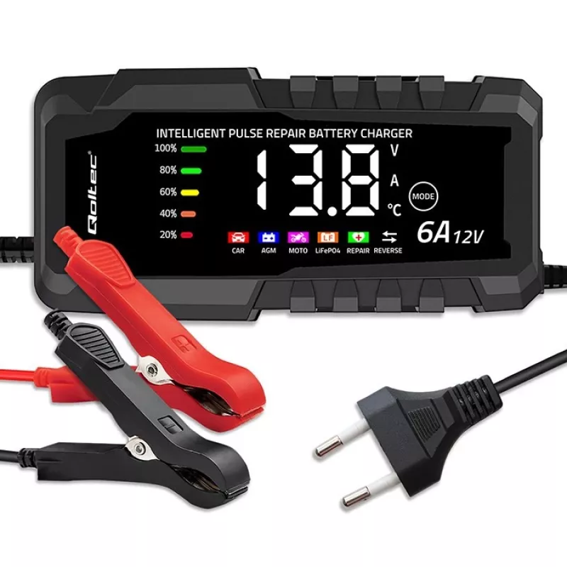 Cargador 12V 6A rectificador con función de reparación