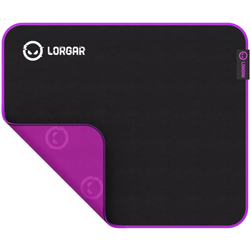 Alfombrilla gaming Lorgar LRG-GMP313 negra violeta 360x300mm