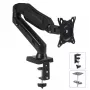 Soporte para monitor MACLEAN MC-860 soporte de mesa para pantallas de 27 inch (68,6 cm), VESA 75x75–100x100, carga máx. 8 kg, negro