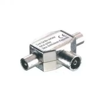 Adaptador Vivanco 7/38-N 2 x BNC BNC plateado