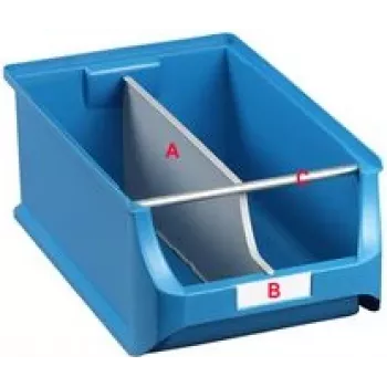 Separador para caja de almacenamiento allit ProfiPlus Box 5 — inserto de polipropileno gris, modelo 455543