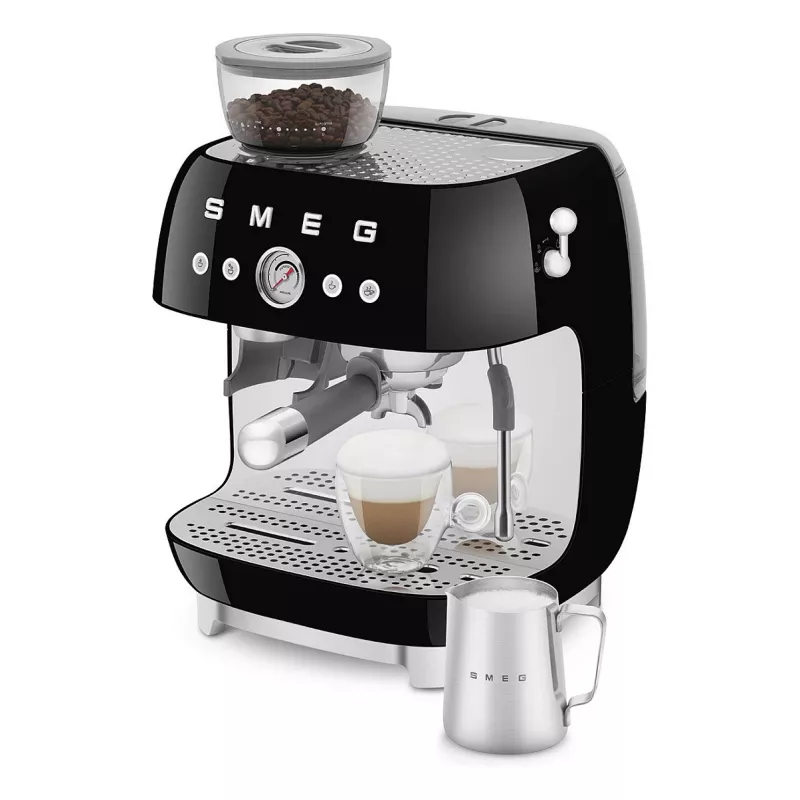 Cafetera espresso SMEG EGF03BLEU. Cafetera superautomática 50s Style. negra