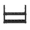 Organizador de cables para escritorio MACLEAN MC-102 – bandeja bajo la mesa de dos niveles, carga máx. 5 kg, longitud máxima 728 mm, negro