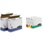 Fellowes caja de archivo R-Kive PRIMA, blanco-azul (B)80 mm de cartón 100% reciclado, 100% reciclable (0026401)