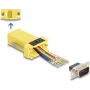 DeLOCK 67104 Kit de montaje de D-Sub 9 pines macho a RJ45 hembra, amarillo