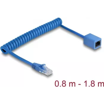 Cable de red DeLOCK 90366 RJ-45 Cat6 1,8 m azul