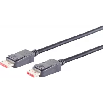 Cable DisplayPort S/CONN 10-76025 1 m Negro