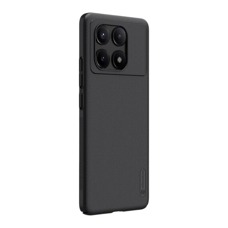 Funda protectora Nillkin Super Frosted Shield Pro para Xiaomi Redmi K70E / Poco X6 Pro 5G — negra, rígida mate antideslizante