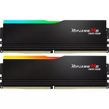 DIMM 32 GB DDR5-6000 (2x 16 GB) Dual-Kit, memoria RAM negra, F5-6000J3636F16GX2-RM5NRK, Ripjaws M5 Neo RGB, AMD EXPO