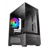 Caja para PC mini torre TACENS Mars Gaming MC-SE2 — Mini-ITX / Micro-ATX, negra, ventana lateral, fuente de alimentación inferior, compatible con 2x2,5
