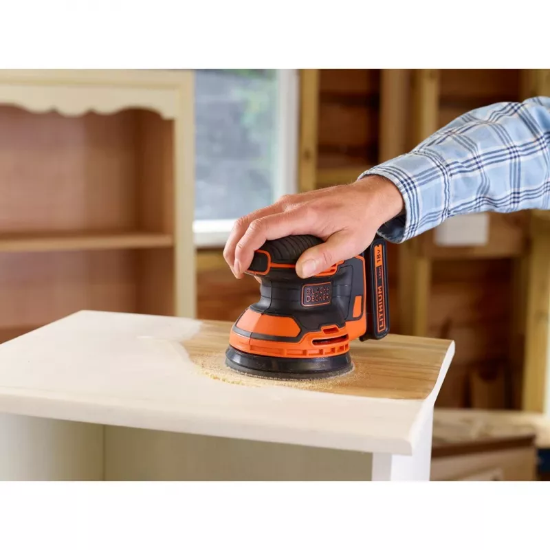 Black & Decker BDCROS18N-XJ lijadora orbital portátil 12000 rpm negro, naranja