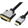 ROLINE 11.04.5876 adaptador de cable de vídeo 1,5 m HDMI Type-A (estándar) DVI-D negro - plateado (11.04.5876)