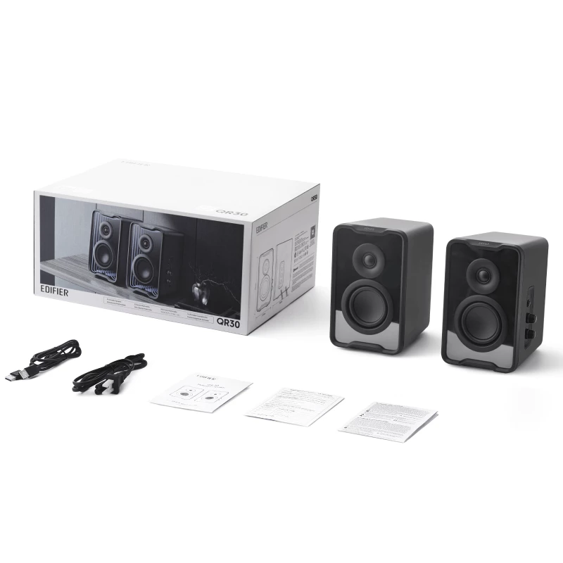 Altavoz de escritorio Edifier QR30 negro Bluetooth RGB retail - Altavoz (QR30-BK)