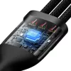 Cable USB Baseus SUP0003351 1,2 m USB A USB C/Micro USB-A/Lightning negro