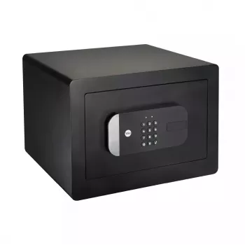 Caja fuerte independiente Yale YSS/250/EB1 — cerradura electrónica y de llave, negra, 250×300×350 mm